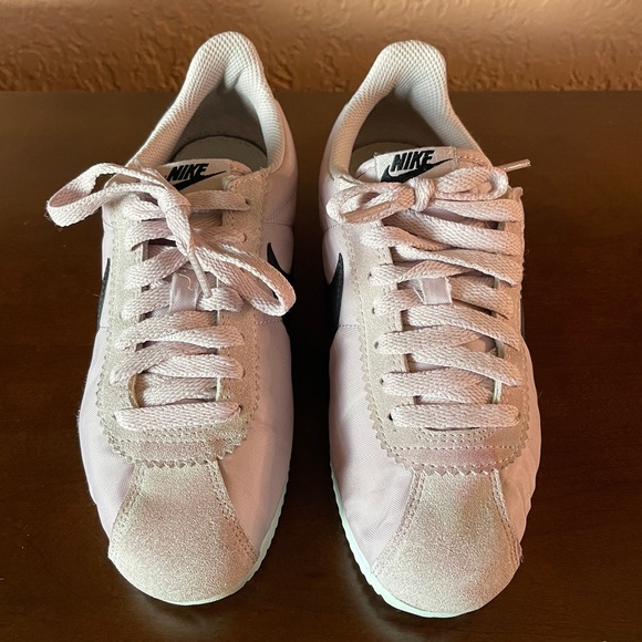 Nike Pink and Black Suede and Nylon Sneakers - Picture 2 of 10